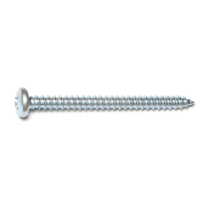 #14 x 2-1/2" Combo Pan Head, Sheet Metal Screw, Zinc (Bulk Box 1 lb)
