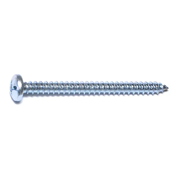 #14 x 3" Combo Pan Head, Sheet Metal Screw, Zinc (Bulk Box 1 lb)