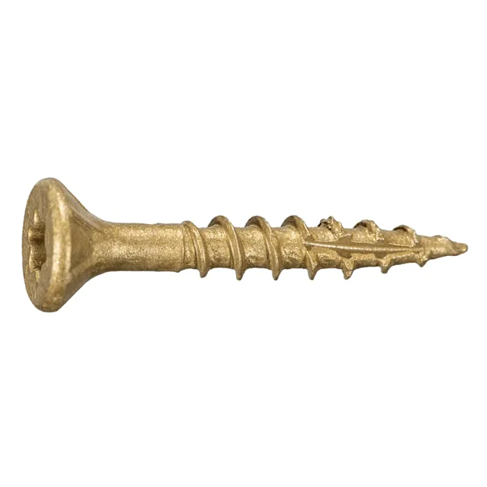 #9 x 1-1/4" Star Flat Head, Wood Screw, XL1500 Coated, Tan (Bulk Box 1 lb)