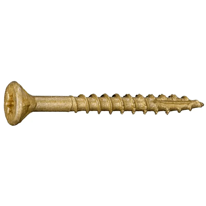 #9 x 1-3/4" Star Flat Head, Wood Screw, XL1500 Coated, Tan (Bulk Box 1 lb)