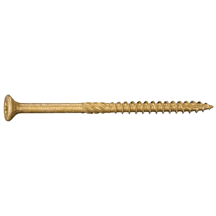 #9 x 3" Star Flat Head, Wood Screw, XL1500 Coated, Tan (Bulk Box 1 lb)