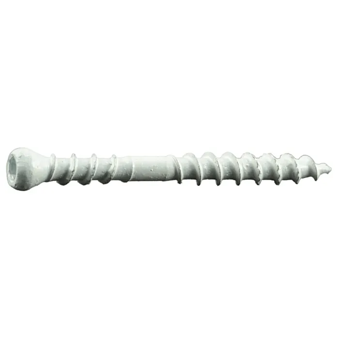 #8 x 1-5/8" Star Drive, Trim Head Screw, XL1500 Coated, White (Bulk Box 1 lb)