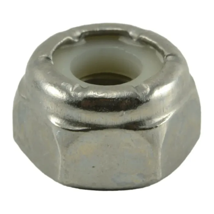 10-32 Nylon Lock Nut, Fine Thread, Stainless Steel (Bulk Box 1 lb)