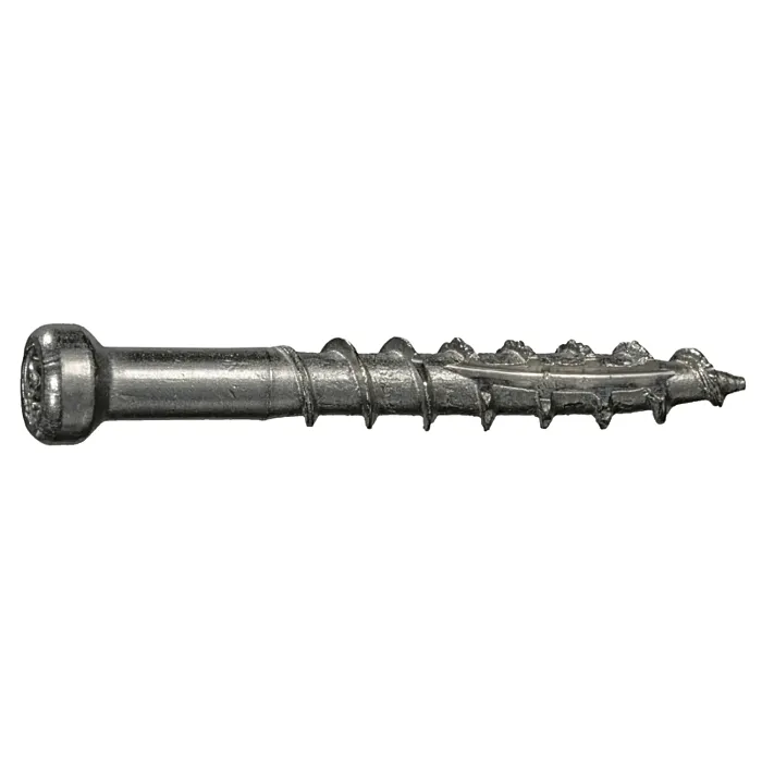 #8 x 1-1/4" Star Drive, Trim Head Screw, Stainless Steel (Bulk Box 1 lb)