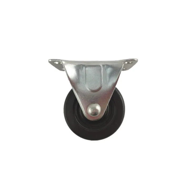 World Casters & Equipment Manufacturing 90 lb 2 in Soft Rubber Rigid Caster