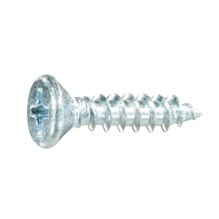 #8 x 3/4" Phillips Flat Head, Wood Screw, Zinc (Bulk Box 16 pk)