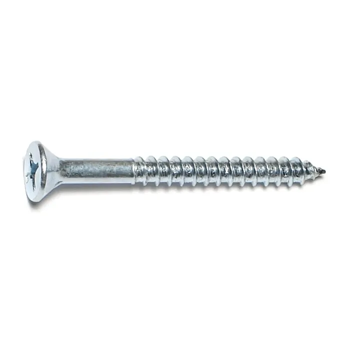#14 x 2-1/2" Phillips Flat Head, Wood Screw, Zinc (Bulk Box 3 pk)
