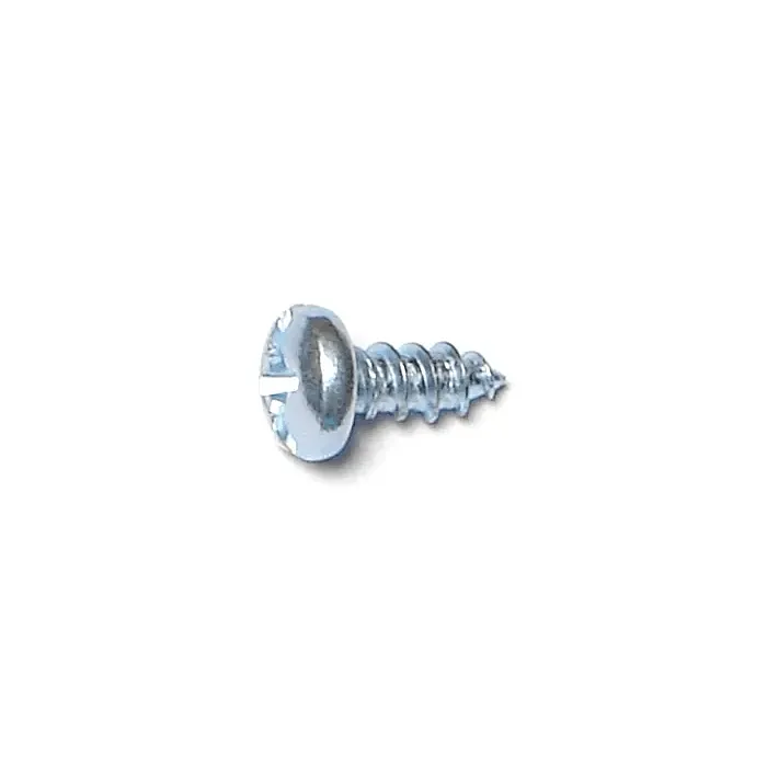 #8 x 3/8" Combo Pan Head, Sheet Metal Screw, Zinc (Bulk Box 18 pk)