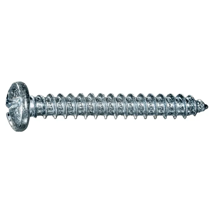 #8 x 1-1/4" Combo Pan Head, Sheet Metal Screw, Zinc (Bulk Box 10 pk)