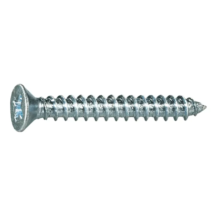 #8 x 1-1/4" Phillips Flat Head, Sheet Metal Screw, Zinc (Bulk Box 10 pk)