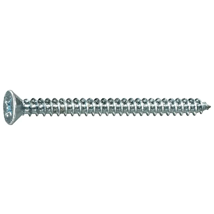 #8 x 2" Phillips Flat Head, Sheet Metal Screw, Zinc (Bulk Box 6 pk)