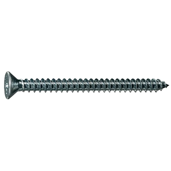 #14 x 3" Phillips Flat Head, Sheet Metal Screw, Zinc (Bulk Box 3 pk)