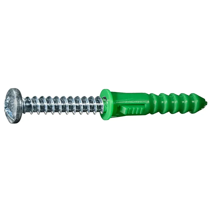 MIDWEST FASTENER Ribbed Plastic Anchor (3 pk) 1-1/2 in.