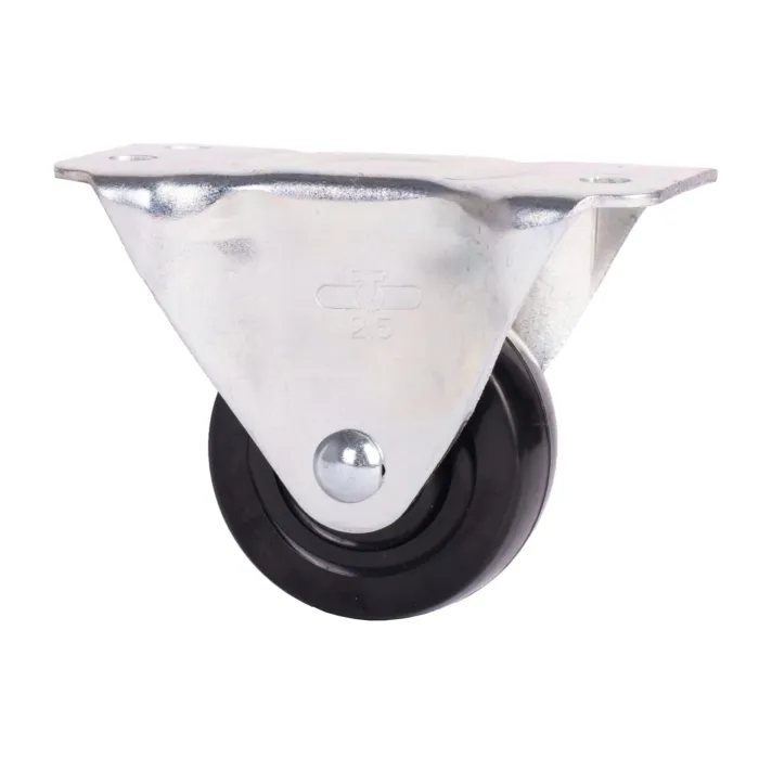 World Casters & Equipment Manufacturing 120 lb 2-1/2 in Soft Rubber Rigid Caster