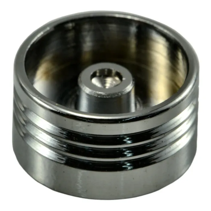 Midwest Fastener Sck Hd Cover Chr, 1/4 Button