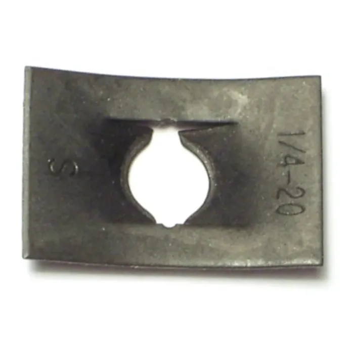 Flat Type Speed Push Nut (Zinc) 1/4 in. 