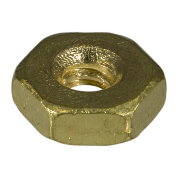 6-32 Hex Nut, Coarse Thread, Brass