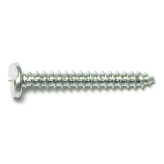 #8 x 1-1/4" Tamper Proof Pan Head, Sheet Metal Screw, Zinc 