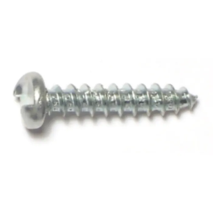 #10 x 1" Tamper Proof Pan Head, Sheet Metal Screw, Zinc 