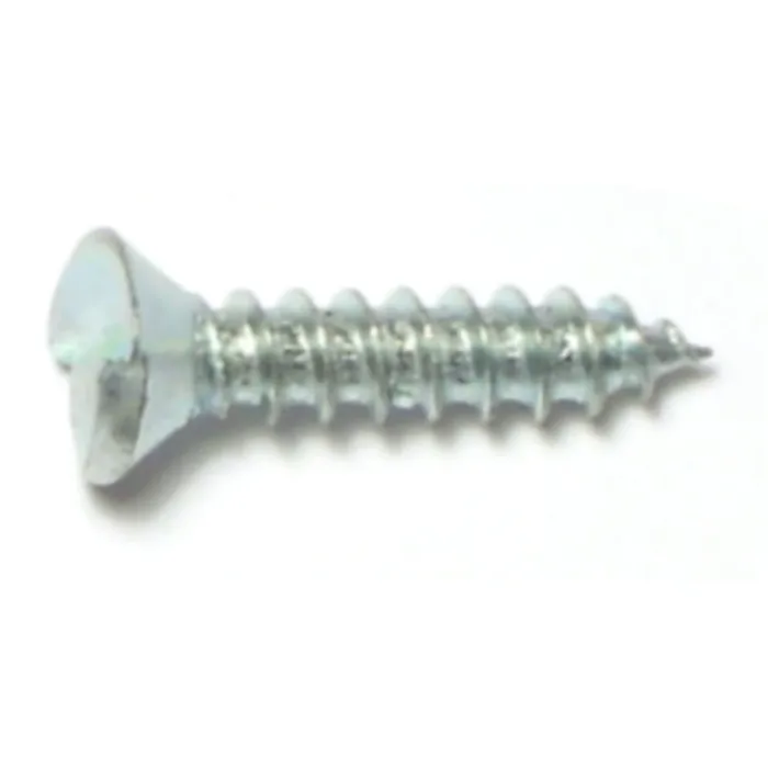 #8 x 3/4" Tamper Proof Oval Head, Sheet Metal Screw, Zinc 
