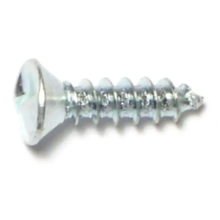 #10 x 3/4" Tamper Proof Oval Head, Sheet Metal Screw, Zinc 