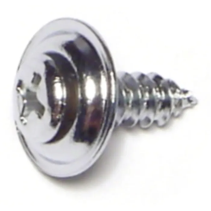 #8 x 5/8" Phillips Oval Head, Trim Head Screw, Chrometint