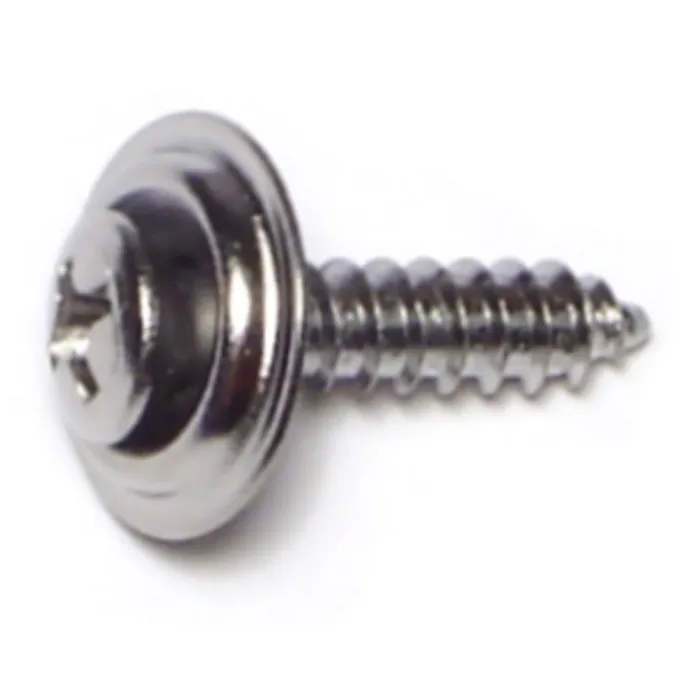 #8 x 3/4" Phillips Oval Head, Trim Head Screw, Chrometint