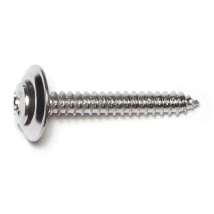#8 x 1-1/4" Phillips Oval Head, Trim Head Screw, Chrometint