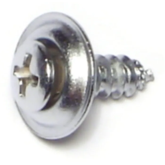 #10 x 5/8" Phillips Oval Head, Trim Head Screw, Chrometint