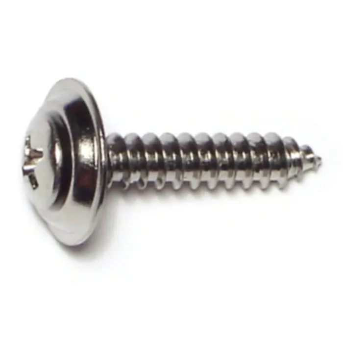 #10 x 1" Phillips Oval Head, Trim Head Screw, Chrometint