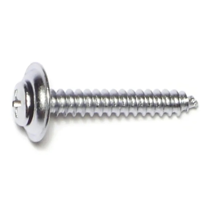 #10 x 1-1/4" Phillips Oval Head, Trim Head Screw, Chrometint