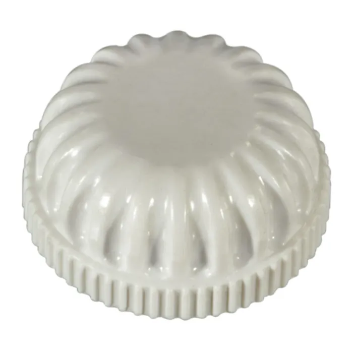 Midwest Fastener Rosette Cap Wht, 1/8 PT