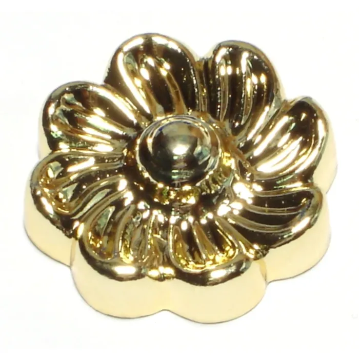 Midwest Fastener Gold Rosette Cap, 1/8 IP x 1