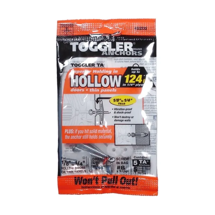 TOGGLER Wall Anchor (5 pk) 1-1/4 in.