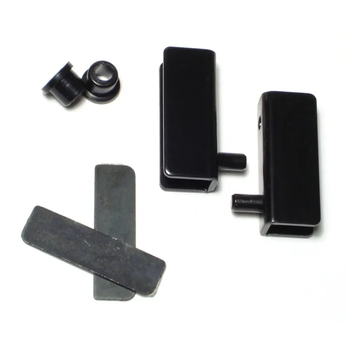 Midwest Fastener Glass Door Hinge, Black