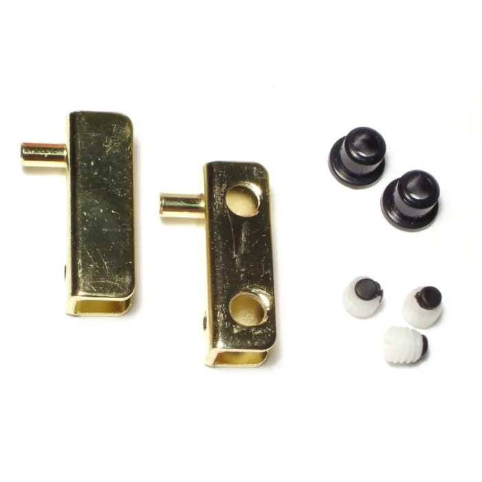 Midwest Fastener Glass Door Hinge, Brass