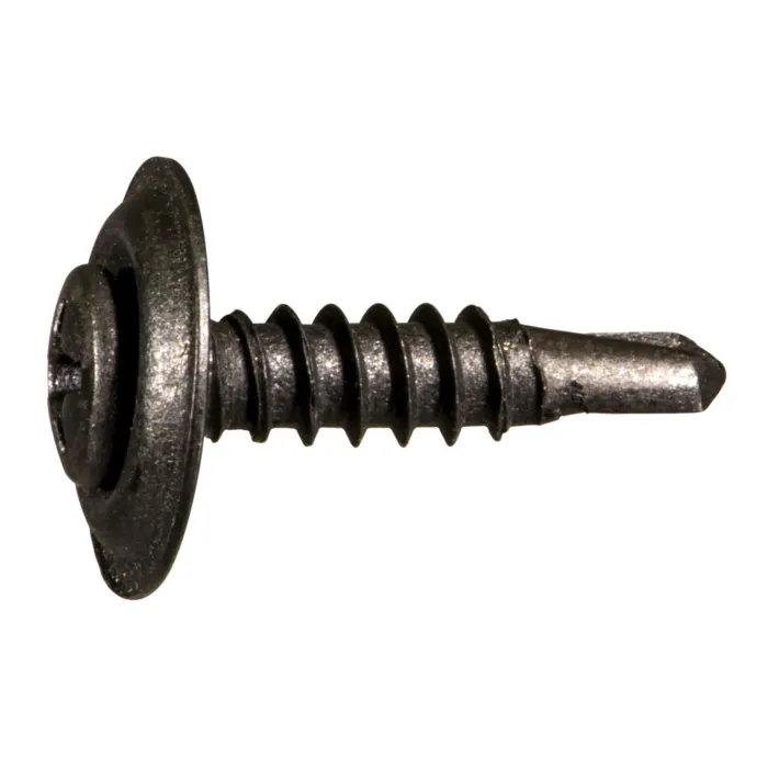 #8 x 3/4" Phillips Oval Head, Trim Head Screw, Black
