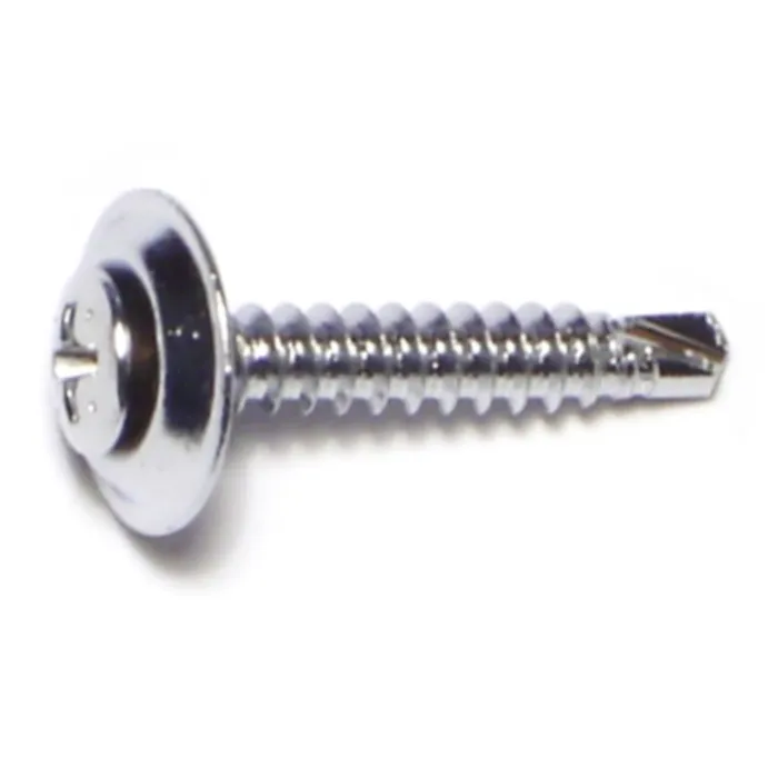 #8 x 1" Phillips Oval Head, Trim Head Screw, Chrometint