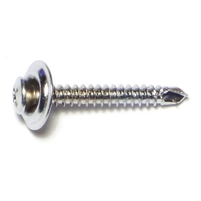 #8 x 1-1/4" Phillips Oval Head, Trim Head Screw, Black