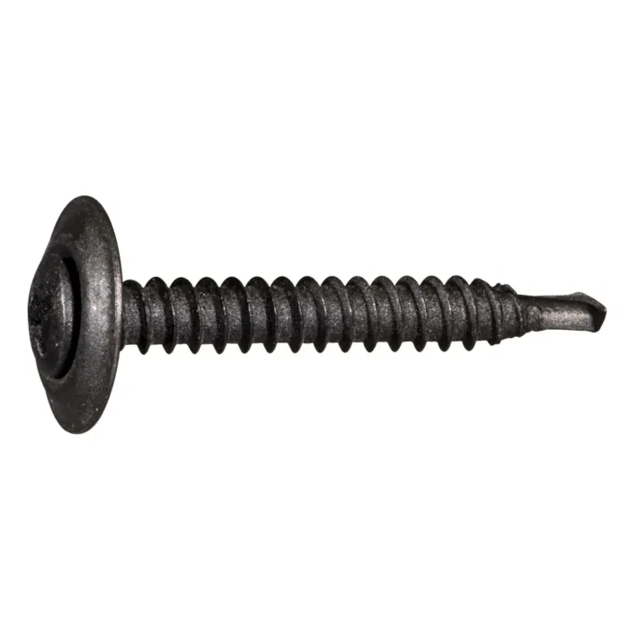 #8 x 1-1/4" Phillips Oval Head, Trim Head Screw, Black