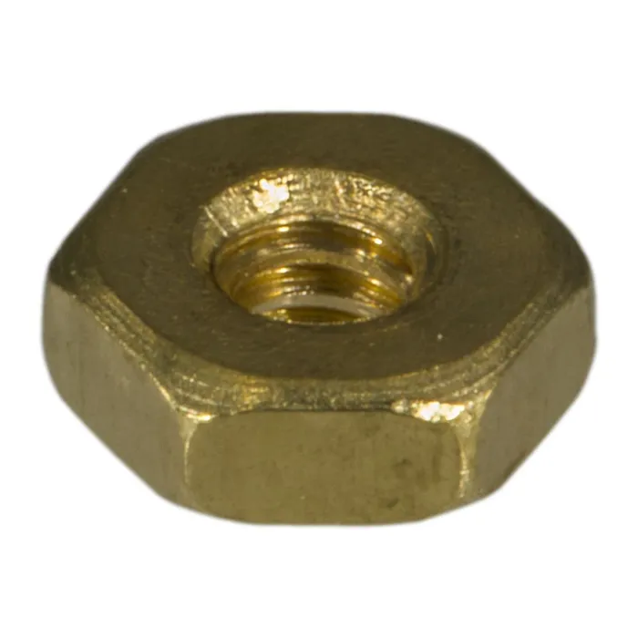 4-40 Hex Nut, Coarse Thread, Brass