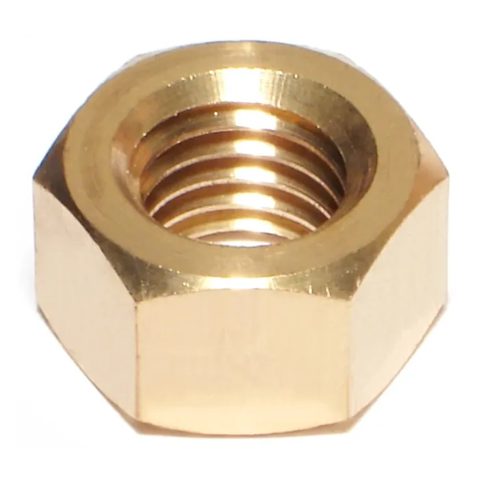 5/8"-11 Hex Nut, Coarse Thread, Brass