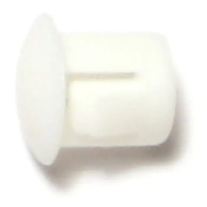 Midwest Fastener Wht Nyl Hle Plug, 1/4