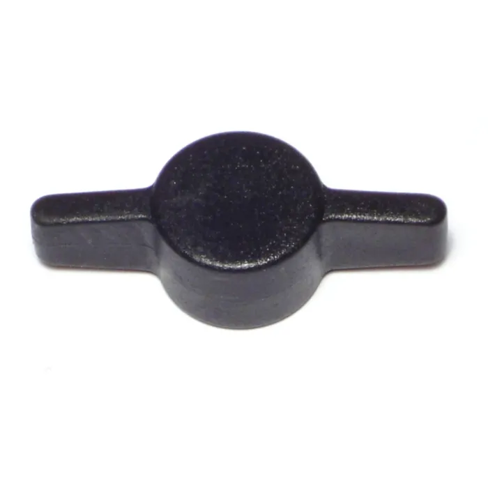 Midwest Fastener Tee Thumb Knob, 3/8 Black