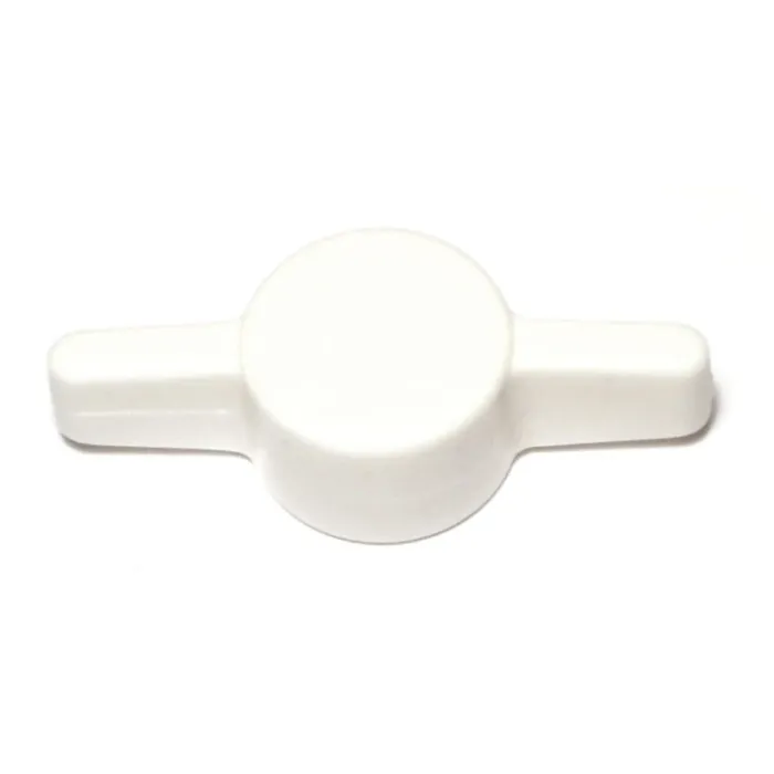 Midwest Fastener Tee Thumb Knob, 3/8 White