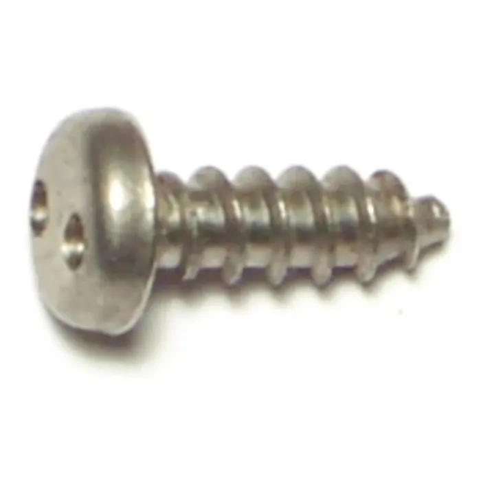 #8 x 1/2" Security Head, Sheet Metal Screw, Stainless Steel 