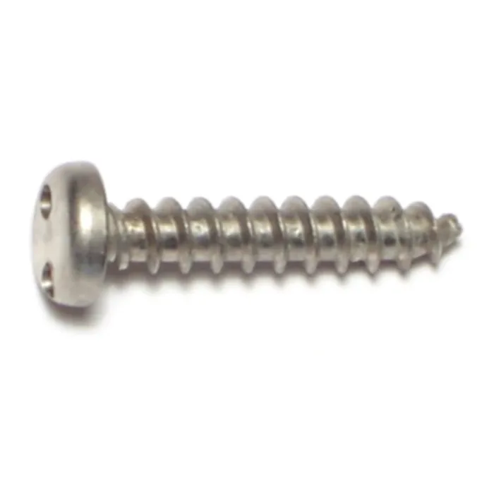 #10 x 1" Security Head, Sheet Metal Screw, Stainless Steel 