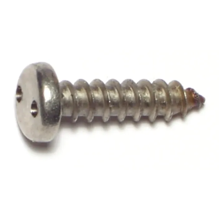 #14 x 1" Security Head, Sheet Metal Screw, Stainless Steel 