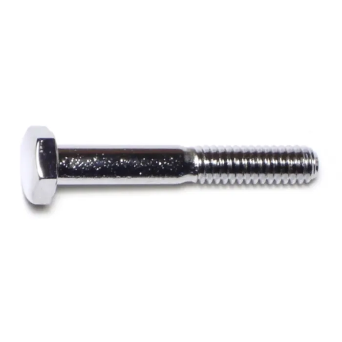 1/4"-20 x 1-3/4" Hex Cap Screw, Coarse Thread, Chrome 