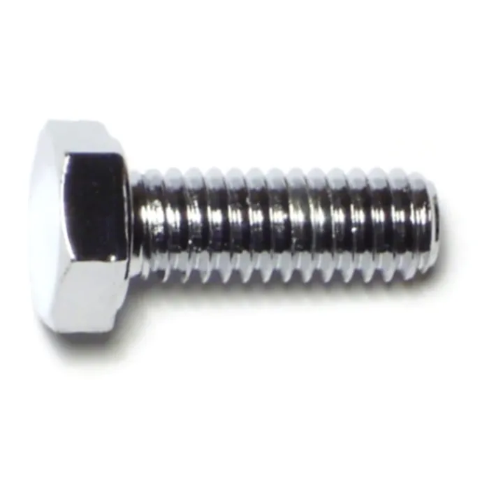 5/16"-18 x 7/8" Hex Cap Screw, Coarse Thread, Chrome 